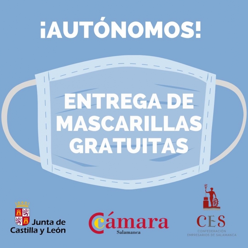 ENTREGA DE MASCARILLAS GRATUITAS DE LA JUNTA DE CASTILLA Y LEÓN PARA AUTÓNOMOS