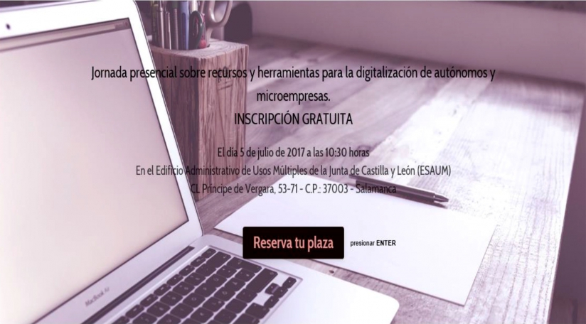 YA TE PUEDES APUNTAR A LA JORNADA SOBRE DIGITALIZACIóN DE MICROEMPRESAS. HERRAMIENTAS Y RECURSOS