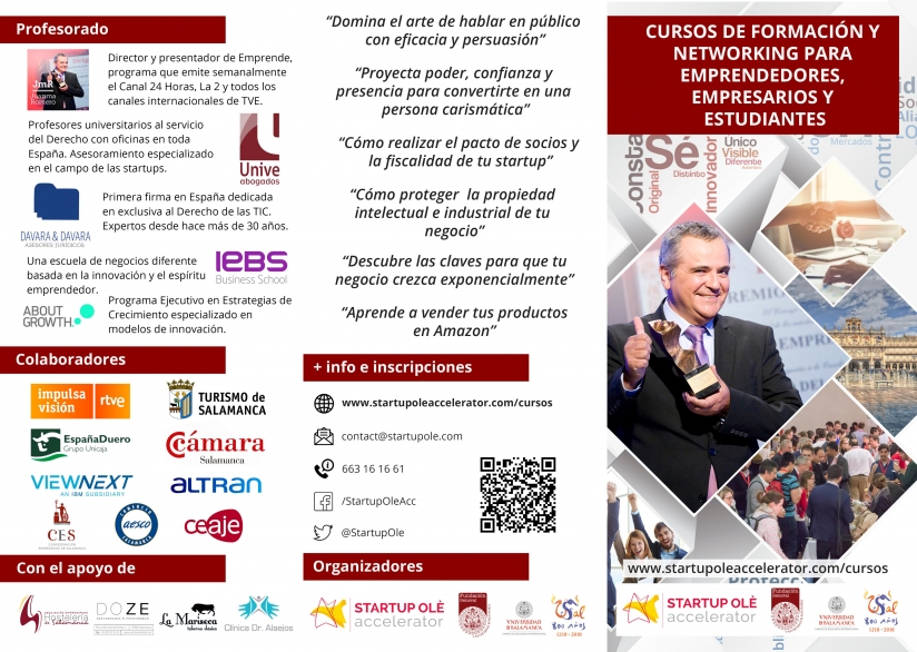 AESCO Y CES COLABORAN EN LOS CURSOS PARA EMPRENDEDORES Y EMPRESARIOS DE STARTUP OLé ACCELERATOR