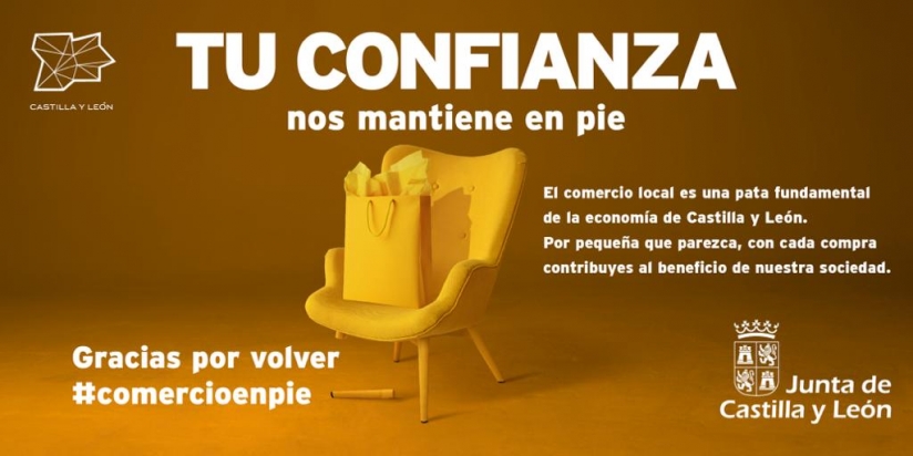 AESCO PROMUEVE LA CAMPAñA DE COMERCIO 'TU CONFIANZA NOS MANTIENE EN PIE' DE LA JUNTA CYL
