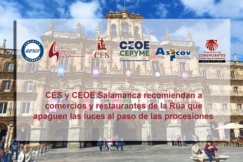 CES Y CEOE RECOMIENDAN A COMERCIOS Y RESTAURANTES DE LA RúA APAGAR LAS LUCES AL PASO DE PROCESIONES