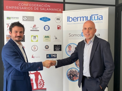 La Confederación de Empresarios de Salamanca - CES e Ibermutua firman un convenio de colaboración