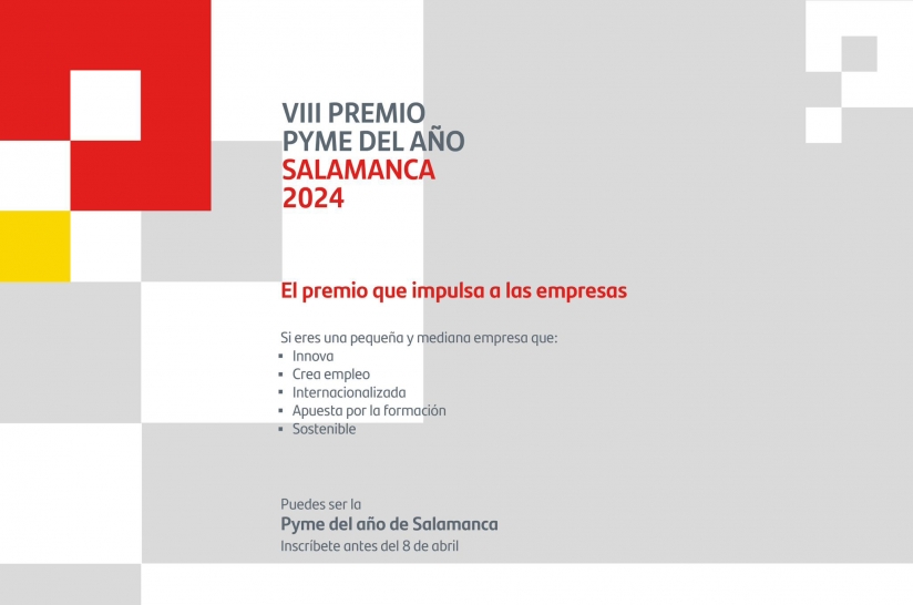 CáMARA DE SALAMANCA Y BANCO SANTANDER LANZAN LA OCTAVA EDICIóN DEL PREMIO PYME DEL AñO DE SALAMANCA