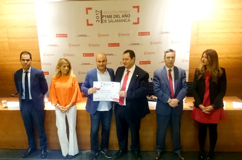 GRUPO UNDANET SE ALZA CON EL PREMIO PYME DEL AñO DE SALAMANCA 2017